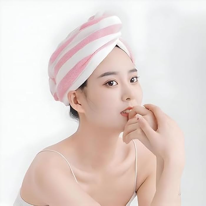 Absorbent Wrap - Premium Microfiber Towel for Fast Drying and Styling, Featuring a Unique Design for Long, Curly Hair to Minimize Frizz and Comfortably Fit Any Adult. - Image 2